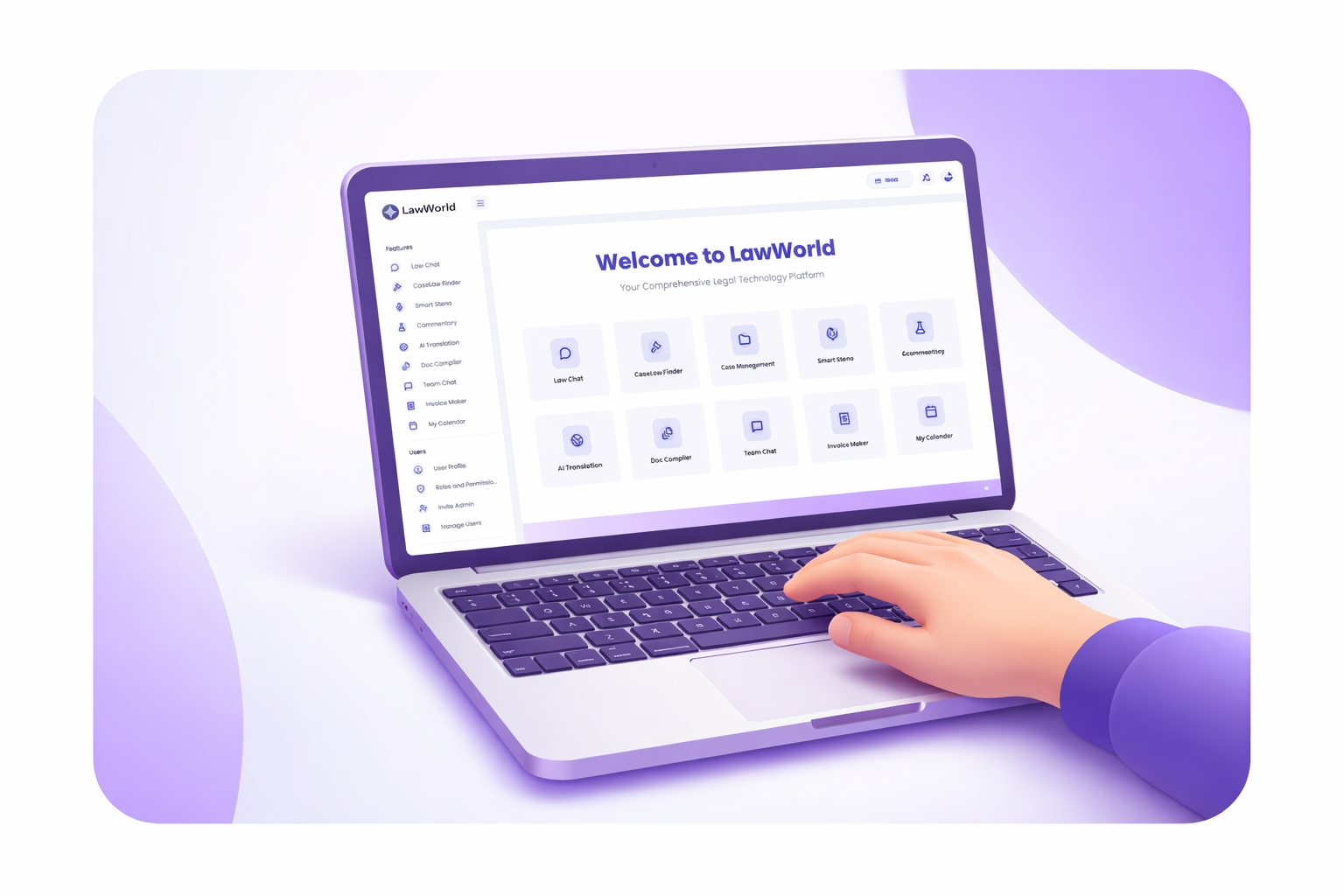 LawWorld Application Interface